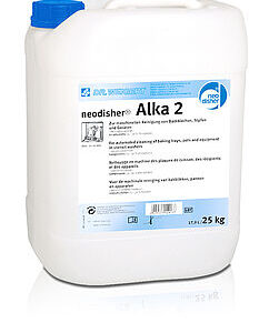 Neodisher Alka 2 25kg Gépi mosogatószer, feketeedényzet, aluminium lemezekhez, sütőipari felhasználásra
