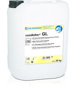 Neodisher GL 20kg Gépi öblítőszer, enyhén savas. Tányérok, poharak öblítésére